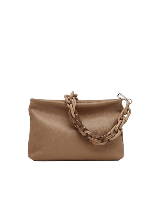 borsa pochette catena pelle martellata nature GIANNI CHIARINI | 8265COMMGRN0422